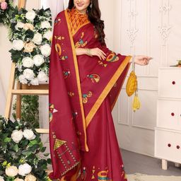 Lookmark Warli Printed Saree-image-60
