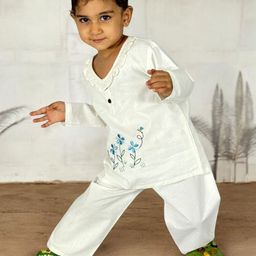LITTLE GINNIE Floral Printed Pure Cotton Clothing Set-image-7