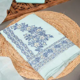 GAJARAI Floral Woven Design Muga Cotton Unstitched Dress Material-image-52