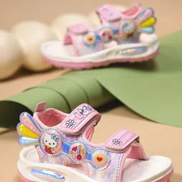 KATS Girls Printed Velcro Sandals-image-39