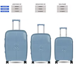 Polo Class Set Of 2 Textured Hard-Sided Trolley With Vanity Box image 5