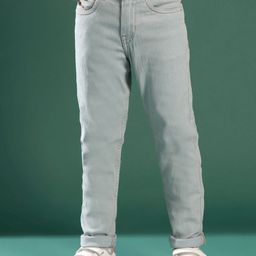 TALES & STORIES Boys Slim Fit Mid-Rise Stretchable Jeans-image-2