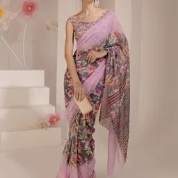 BAESD Floral Pure Silk Saree-image-86