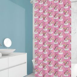 ArtzFolio Single Piece Waterproof Polyester Shower Curtain-image-29