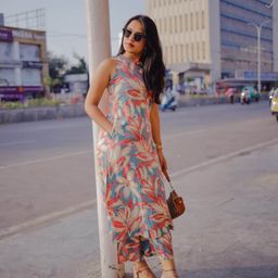 Anni Designer Floral Printed Round Neck Regular Viscose Rayon Straight Kurta With Trousers-image-7