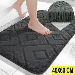 GBL COLLECTION Grey Cotton Water Resistant Floor Mat-image-38