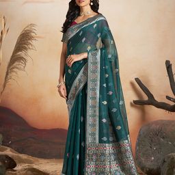 SARHAFloral Chanderi Saree-picture-44