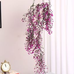 ARICK DECOR Purple 1 Pieces Hanging Artificial Plant-15
