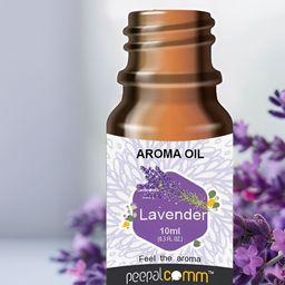 PEEPALCOMM 2-Pcs Black Lavender Diffuser Set- 10 ml Each image 2