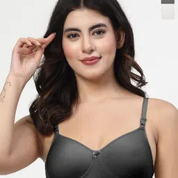 LILY Solid Full Coverage Heavily Padded Non-Wired T-shirt Bra-54