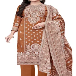 DRAVINAM Trends Floral Printed Pashmina Unstitched Dress Material-image-70