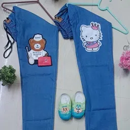 FLASTEENO Girls Pack Of 2 Regular Fit Mid-Rise Heavy Fade Applique Detail Jeans-image-41