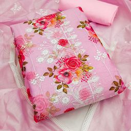 ICCHIT FAL Embroidered Art Silk Unstitched Dress Material-image-34