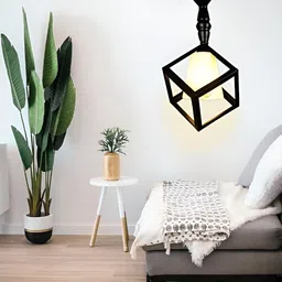 KINIS Black 2 Pieces Quirky Square Ceiling Lamp image 4