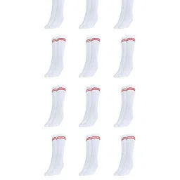 MUKHAKSH Unisex White Socks-image-10