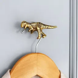 Indianshelf Yellow Dinosaur Shaped WallHooks-49
