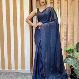 DIVASTRI Poly Georgette Ready to Wear Saree-picture-49