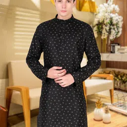 Moda Rapido Men Ethnic Motifs Handloom Kurta-image-94