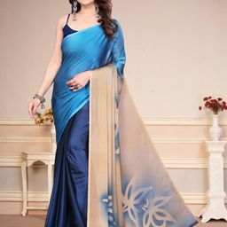 SUPERLAXMI Pure Chiffon Saree-image-77