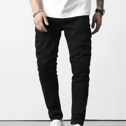 MASTERLY WEFT Men Slim Fit Clean Look Stretchable Jeans-image-11