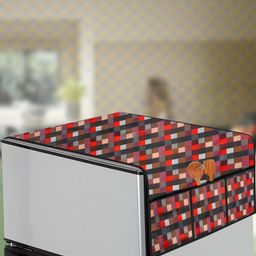 The Furnishing Tree Red Printed Refrigerator Cover-image-62