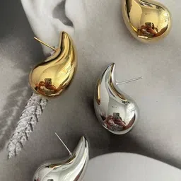 Celestique Set Of 2 Teardrop Shaped Drop Earrings-2