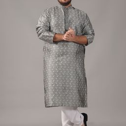 SOJANYA PLUS Men Regular Kurta with Pyjamas-6