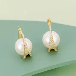 Kushal's Fashion Jewellery Spherical Hoop Earrings-32