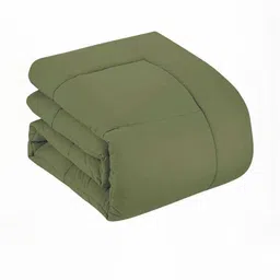 Doristyle Green 500 GSM Checked Microfiber Single Bed Comforter-picture-42