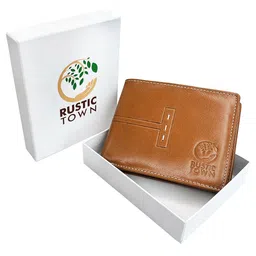 RUSTIC TOWN Men Leather Two Fold Wallet-40