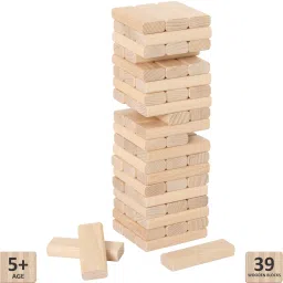 ankit toys & games Stacking Tower Toy Party Game Wooden Tumbling Tower | Building Balancing Game image 2