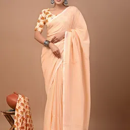 PALLO LATKE Women Solid Work Saree-image-45