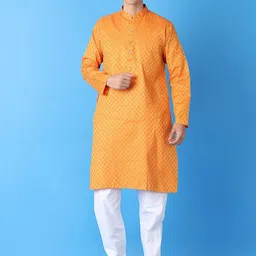 V-Mart Men Regular Pure Cotton Kurta with Pyjamas-picture-50