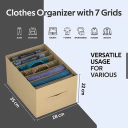 Kuber Industries Black Set of 6 Regular Drawer Organiser Organisers image 4