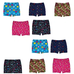 YELLOWDELIGHT Infant Girls Pack Of 10 Boyshorts Brief YD 812 Gaja(g) dischargeprnt0-6m-10p-8