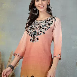 Clora Creation Women Embroidered Tunic-picture-3