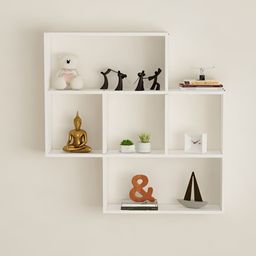 SIVOM White Multipurpose Basic Wall Shelf-3