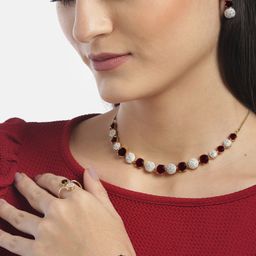 YouBella Gold-Plated Stones-Studded Jewellery Set-image-83