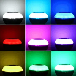 wahh B22 Smart Control Lamp RGB Bluetooth Remote Playing Speaker Music LED Bulb 12W Colorful Changing Light With IR Remote Control Smart Bulb image 5