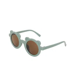 KIDOfash Unisex Kids Round Sunglasses with UV Protected Lens SUN-1601-GREEN-14