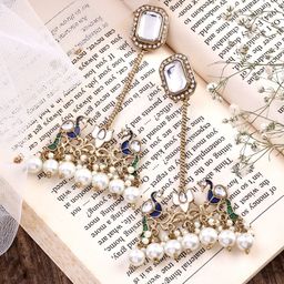 SHONA'S STYLE Peacock Shaped Drop Earrings-image-50