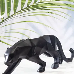 SMOKEY COCKTAIL Black Panther Birds and Animals Figurine Showpiece-4
