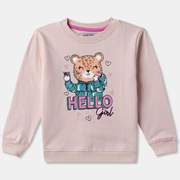 R&B Girls Graphic Printed Cotton Sweatshirt-image-77