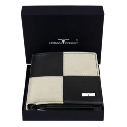 URBAN FOREST Men Colourblocked Leather Two Fold Wallet-picture-35