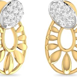 PC Jeweller The Eimhin Yellow Gold 22kt Stud Earring-image-30