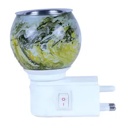 Gojeeva White & Yellow Camphor Diffuser Glass With Switch image 3