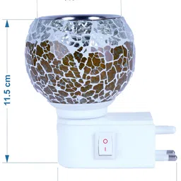 Gojeeva White & Yellow Camphor Diffuser Glass With Switch image 3