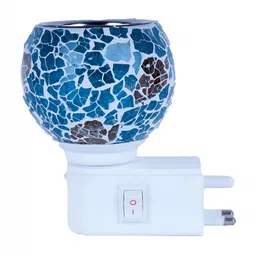 Gojeeva White & Green Camphor Diffuser Glass With Switch image 2