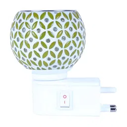 Gojeeva White & Yellow 4 Pcs Camphor Diffuser Glass With Switch image 4