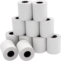 swaggers Thermal Paper/Billing Machine/POS Machine Rolls 2 inch- 57mm(Width) x 25 meter(Length) with fine class black colour printing (Pack Of 10 Rolls) image 1